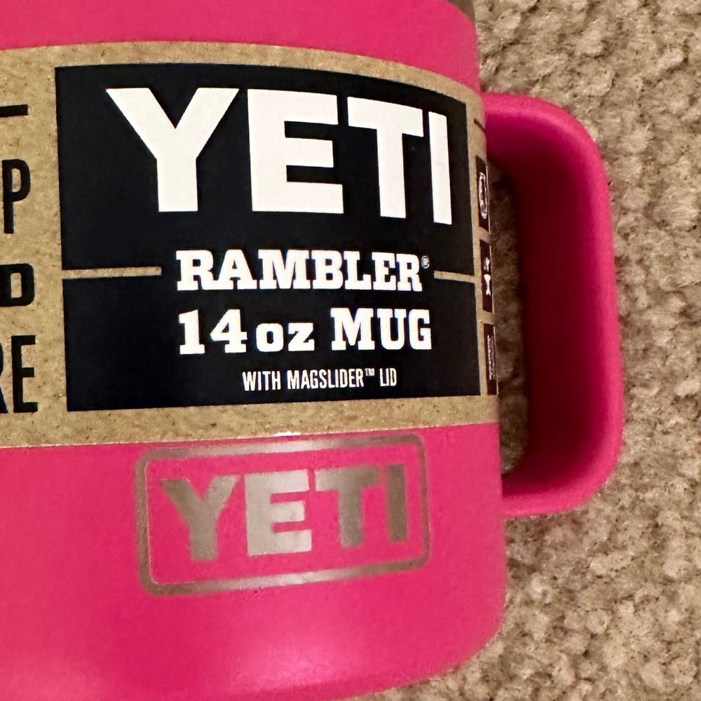 YETI Hot Pink NWT Rambler Mug - BRAND NEW!